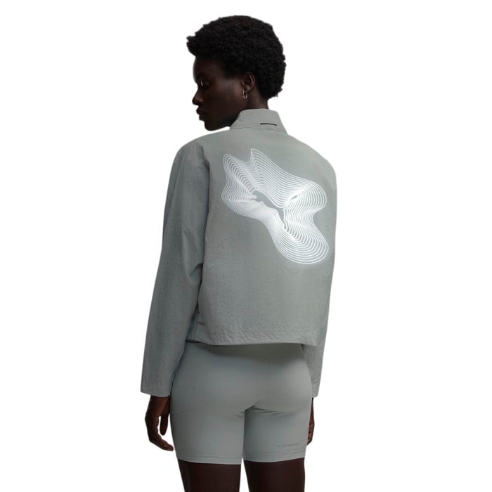 Puma Brightstride windCELL Womens Running Jacket - Creme - image 2