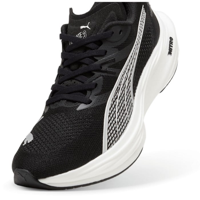 Puma Deviate Nitro 3 - Mens Running Shoes - Black/White