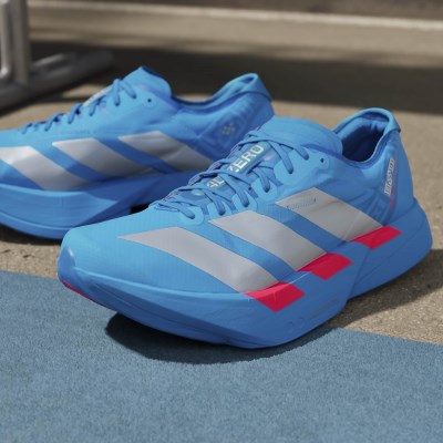 adidas Adizero Adios Pro 4 - Mens Racing Shoes - Solar Blue/Silver Metallic/Lucid Blue