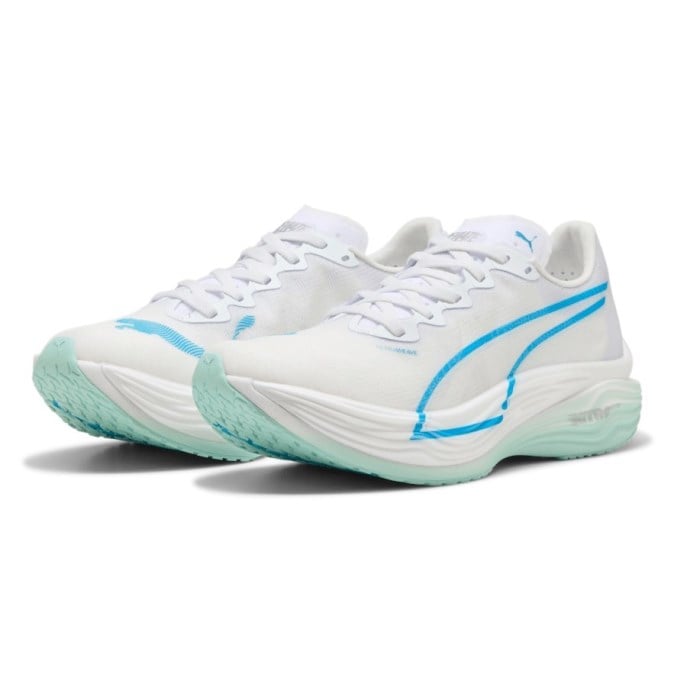 Puma Deviate Nitro Elite 3 - Womens Running Shoes - White/Speed Blue