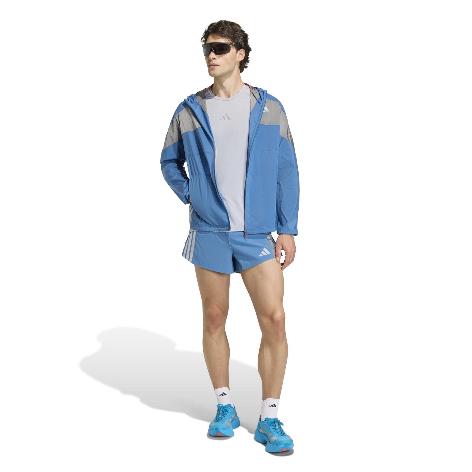 adidas Mens Hakone Ekiden Edition 3 Inch Running Shorts - Dusky Ink