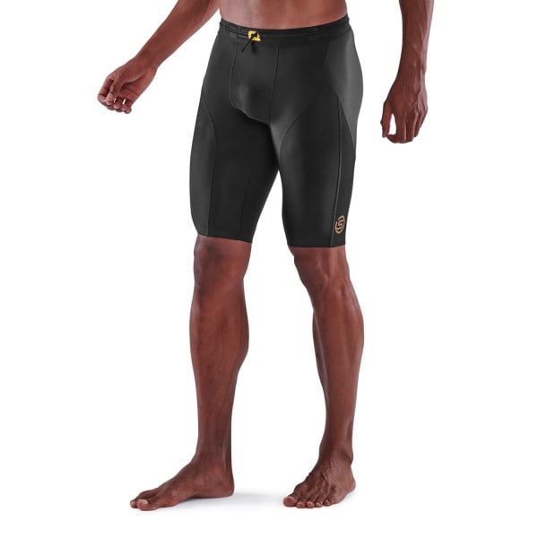 Skins Series-5 Mens Compression Half Tights - Black