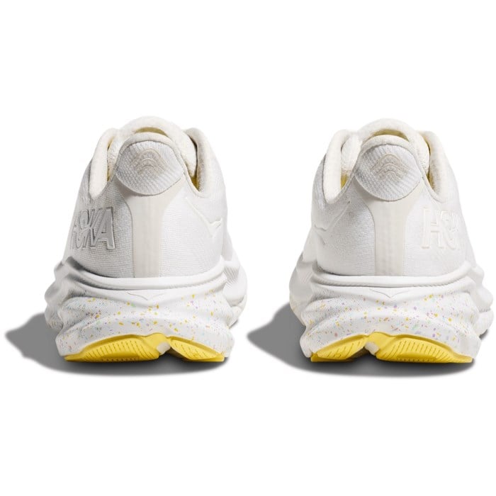 Hoka Clifton 9 - Womens Running Shoes - White/Lemonade