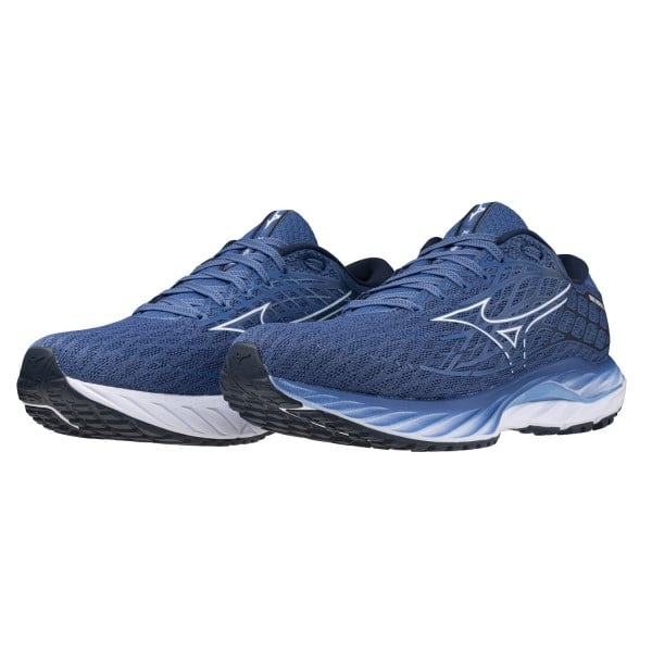 Mizuno Wave Inspire 20 - Mens Running Shoes - Federal Blue/White/Alaskan Blue