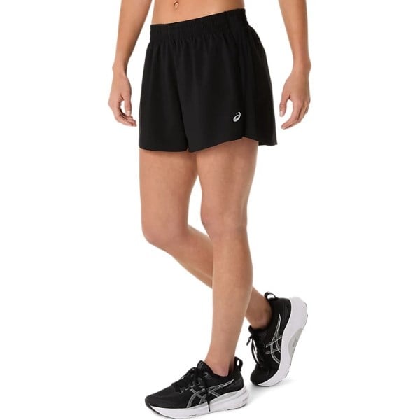 Asics Silver 4 Inch Short - Womens Running Shorts - Performance Black