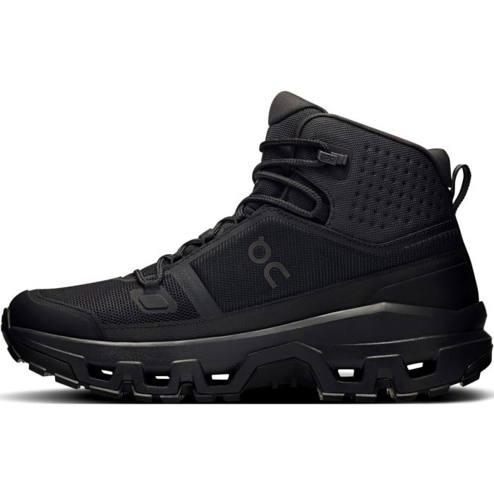 On Cloudrock Mid Waterproof - Womens Hiking Shoes - Black/Black