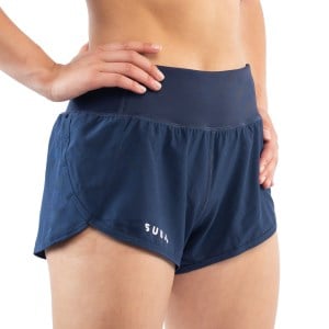 Sub4 Fast Split Womens Running Shorts Zip Pocket