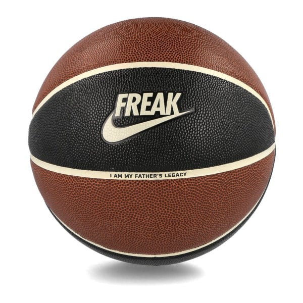 Nike Playground 8P 2.0 Giannis Antetokounmpo Indoor/Outdoor Basketball - Size 7 - Amber/Sail/Black