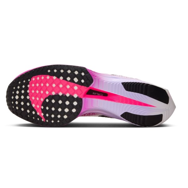 Nike ZoomX Vaporfly Next% 3 - Womens Road Racing Shoes - White/Black/Vivid Purple/Purple Agate