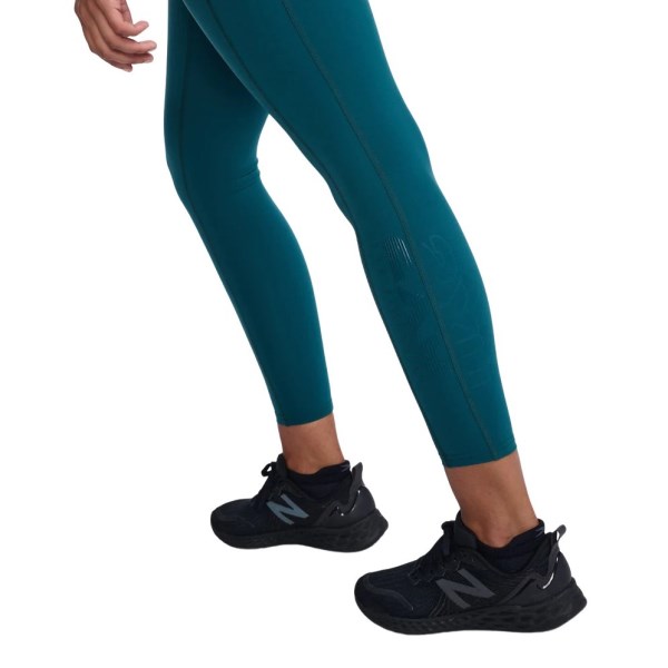 2XU Form Stash Hi-Rise Womens Compression Tights - Deep Jade/Deep Jade