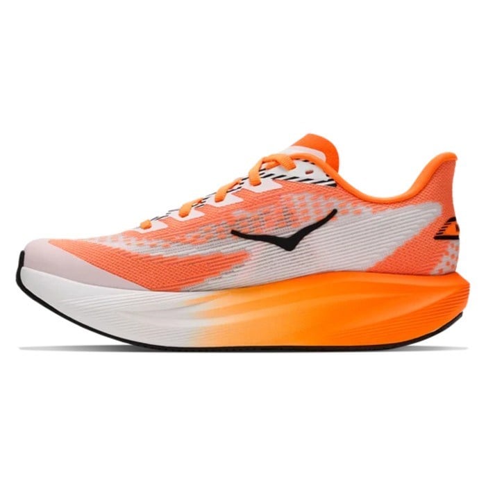 Hoka Mach 7 - Kids Running Shoes - Frost/Neon Tangerine - image 3