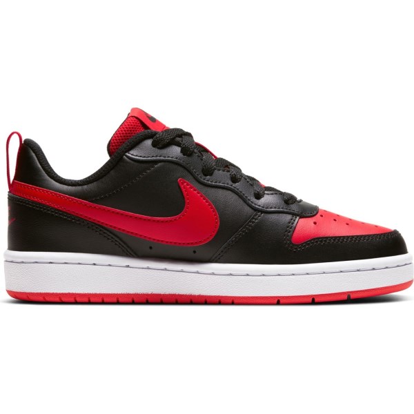 Nike Court Borough Low 2 GS - Kids Sneakers - Black/University Red/White