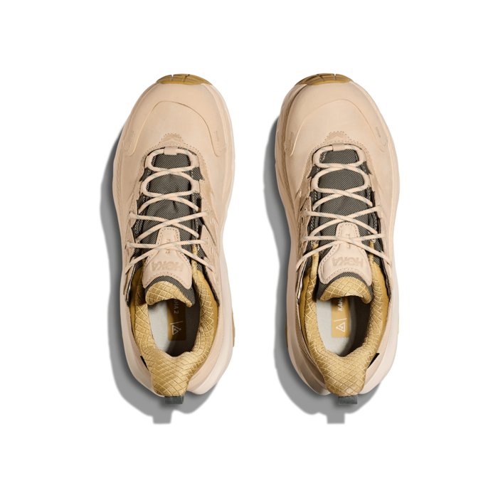 Hoka Kaha 2 Low GTX - Womens Trail Hiking Shoes - Oak/Alabaster