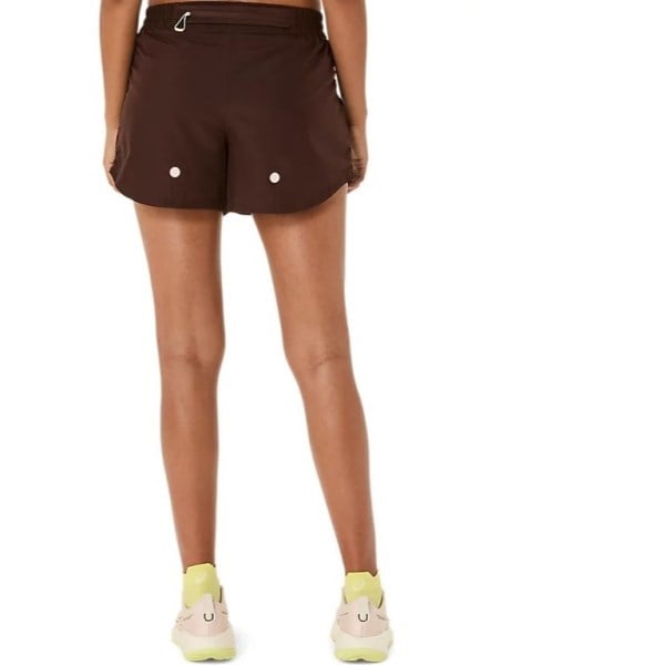 Asics Nagino Run Adjustable 4 Inch Shorts - Womens - Coffee