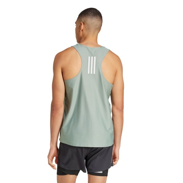 Adidas Own The Run Tank - Mens - Silver Green