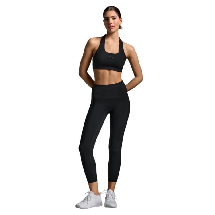 2XU Form Stash Hi-Rise Womens 7/8 Compression Tights - Black/Black1