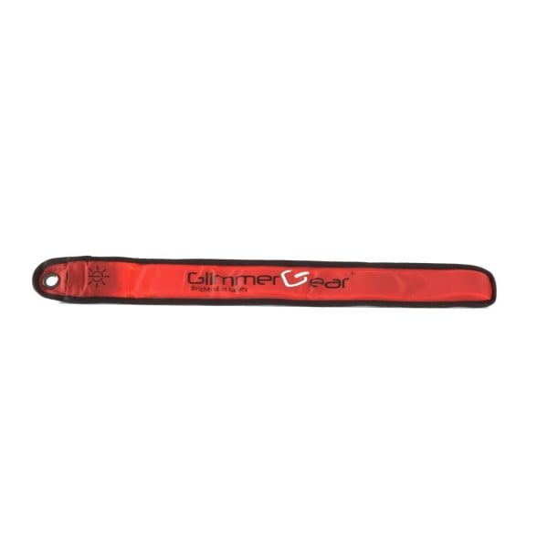 Glimmer Gear LED High Visibility Slap Band - Red