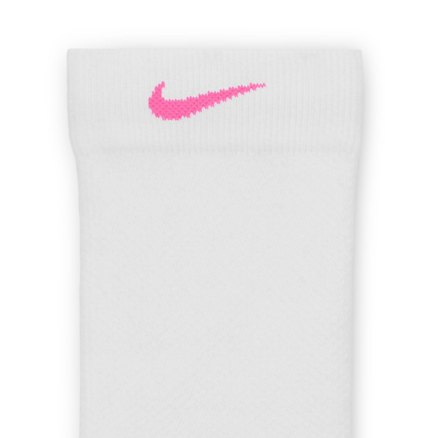 Nike Running Lightweight Crew Socks - White/Black/Pure Platinum/Hyper Pink