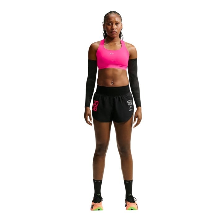 Nike Swift Womens High-Support Lightly Lined Sports Bra - Hyper Pink/Reflective Silver - image 4