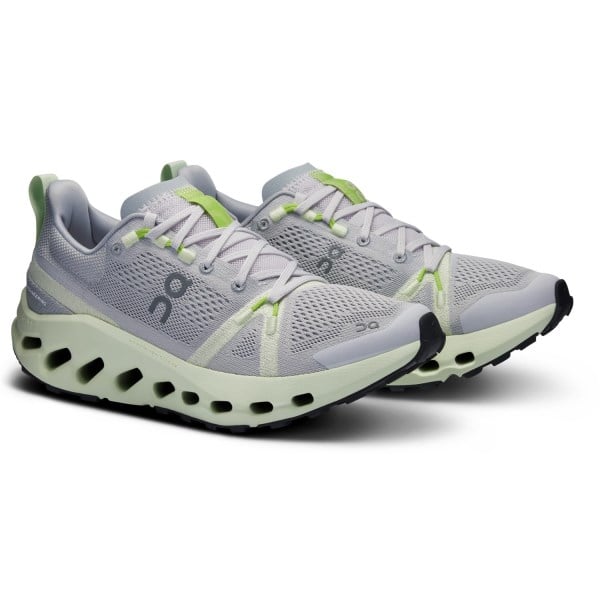 On Cloudsurfer Trail - Womens Trail Running Shoes - Frost/Lima