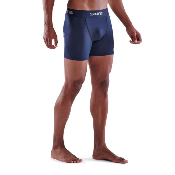 Skins Series-1 Mens Compression Shorts - Navy Blue