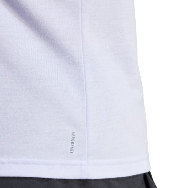 adidas AeroReady Training Essentials Womens Crewneck T-Shirt - Violet Tone/White