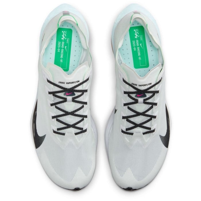 Nike ZoomX Vaporfly 4 - Mens Racing Shoes - White/Black/Hyper Pink/Mint Foam