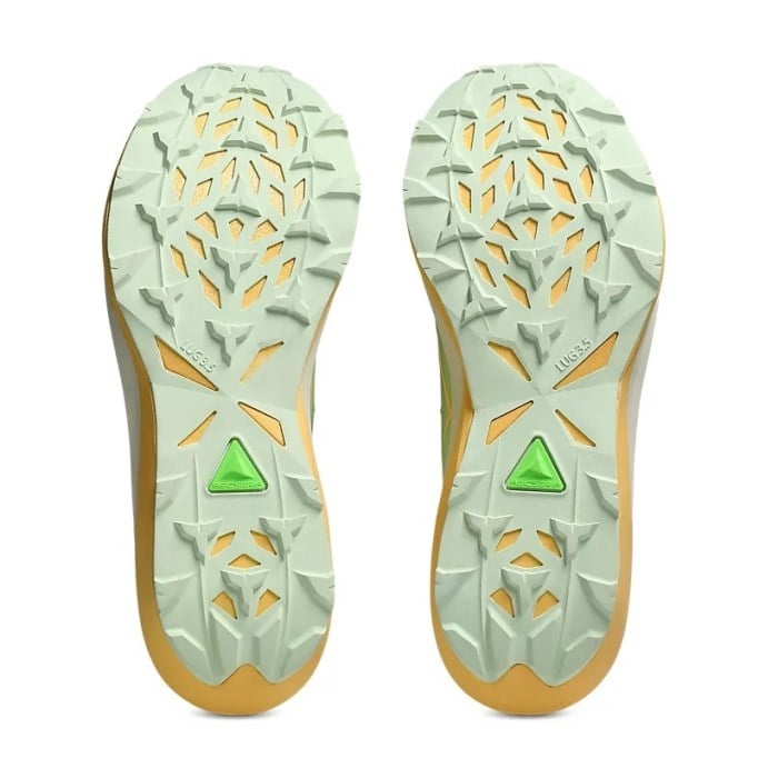 Asics Fuji Speed 4 - Mens Trail Running Shoes - Lime Green/Cream