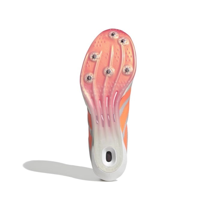 adidas Adizero Prime SP 4 - Unisex Track Sprint Spikes - Cloud White/Lucid Orange/Lucid Red