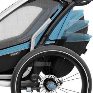 Thule Chariot Sport 2 - Multi-Sport Bike Trailer - Double Seat - Blue/Black