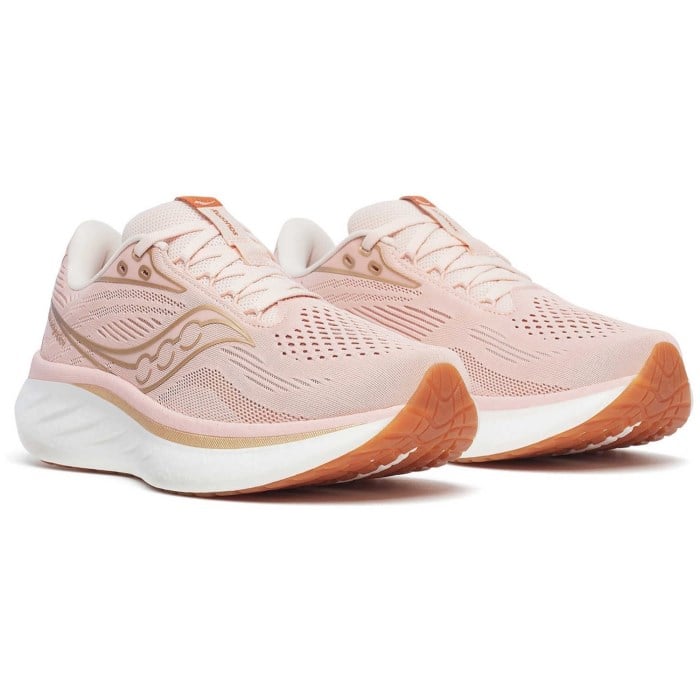Saucony Ride 18 - Womens Running Shoes - Cameo/Peony