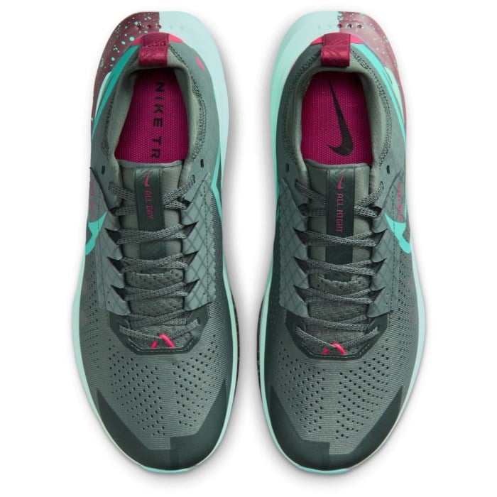 Nike ZoomX Zegama Trail 2 - Mens Trail Running Shoes - Clay Green/Bleached Turq/Mint Foam