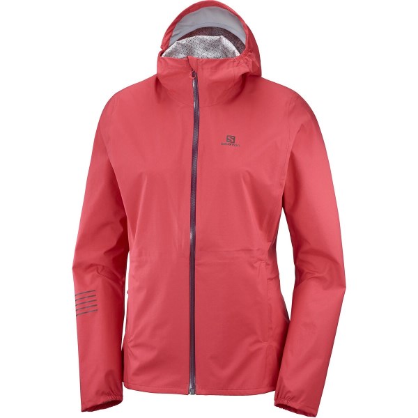 Salomon Lightning Waterproof Womens Trail Running Jacket - Cayenne