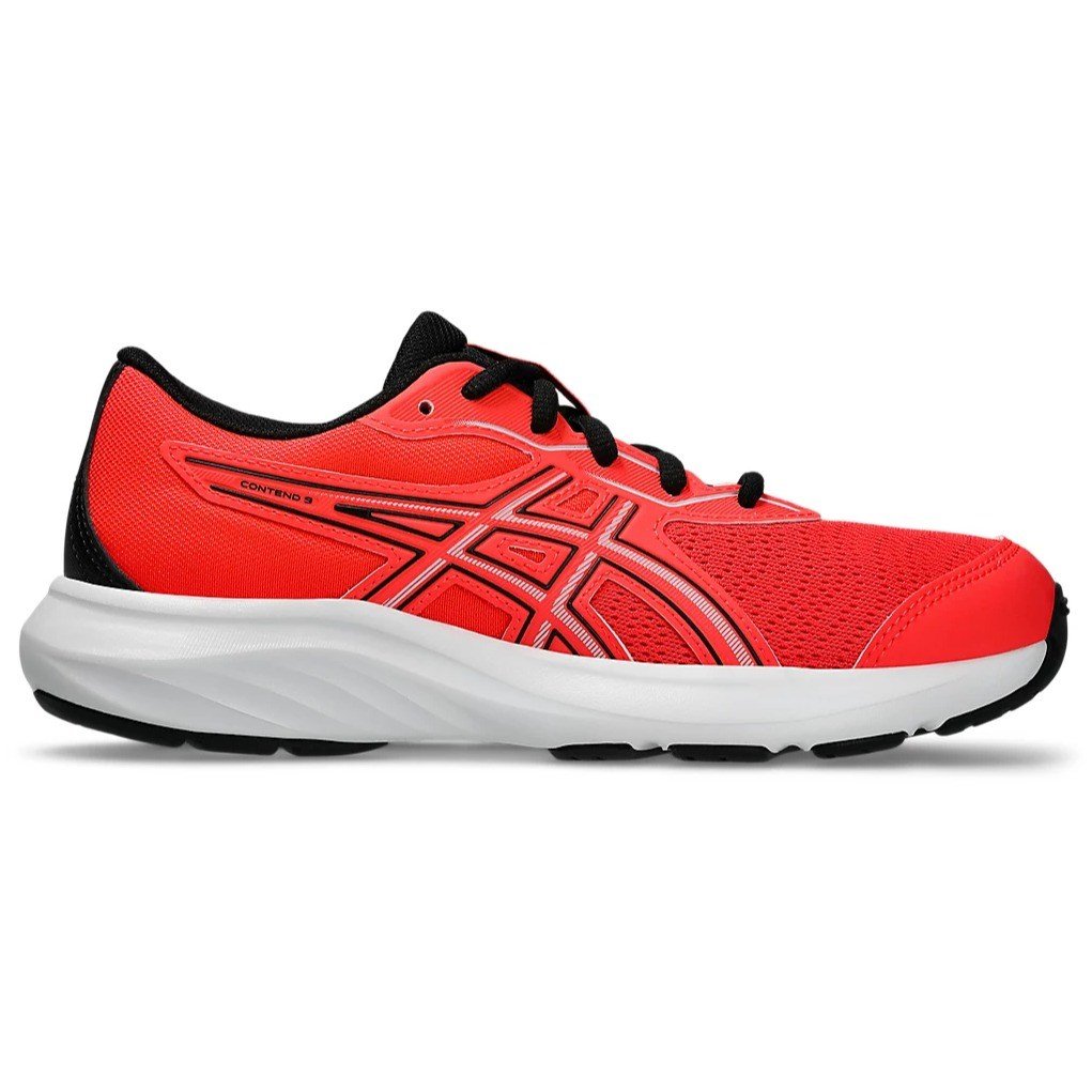 Asics Contend 9 GS - Kids Running Shoes - Flash Red/Blue Fade