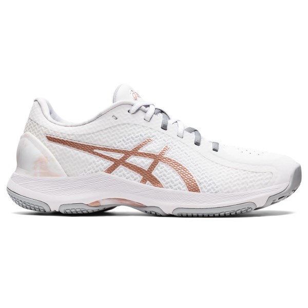 Asics Netburner Super FF - Womens Netball Shoes - White/Rose Gold