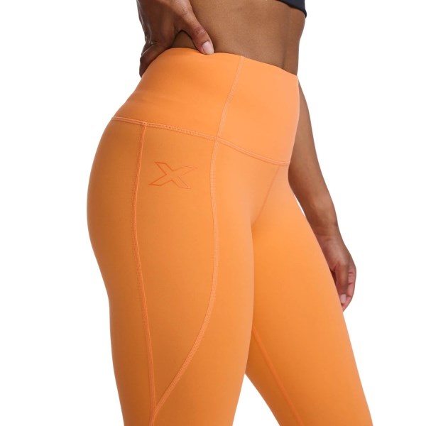 2XU Form Hi-Rise Womens Compression Tights - Nectarine/Nectarine