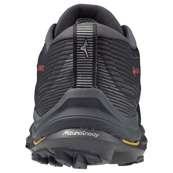 Mizuno Wave Rider GTX - Womens Trail Running Shoes - Ebony/Dubarry/Citrus