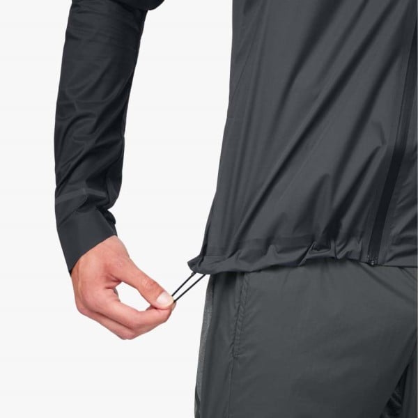 On Running Mens Weather Jacket - Black/Shadow