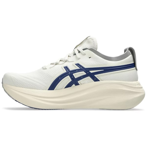 Asics Gel Nimbus 27 - Mens Running Shoes - Birch/Indigo Blue