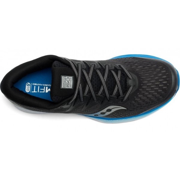 Saucony Ride ISO 2 - Mens Running Shoes - Black/Blue