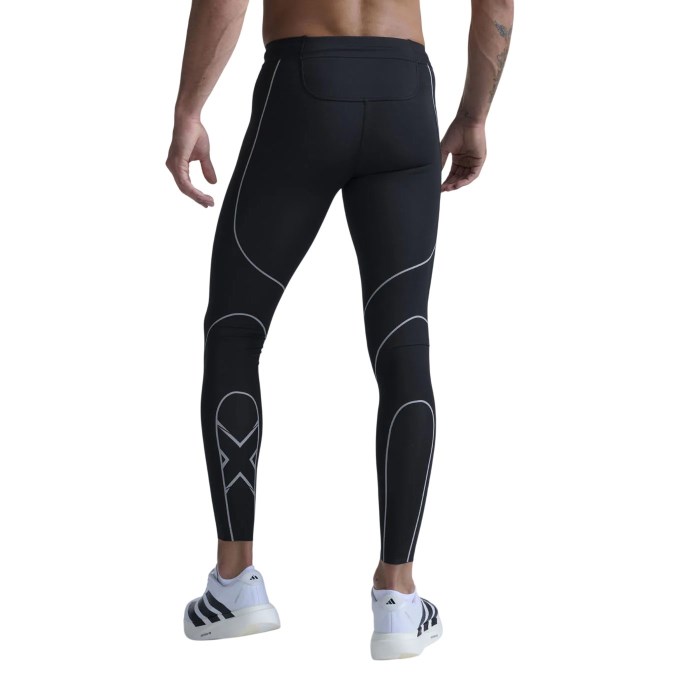 2XU Light Speed Kinesis Mens Compression Tights - Black/Black