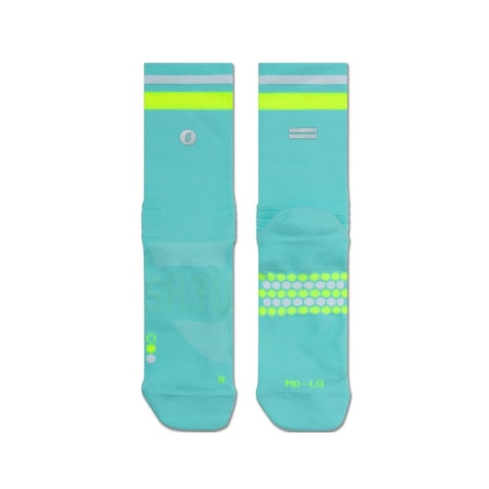 SHYU Crew Racing Socks - Electric/Volt/White