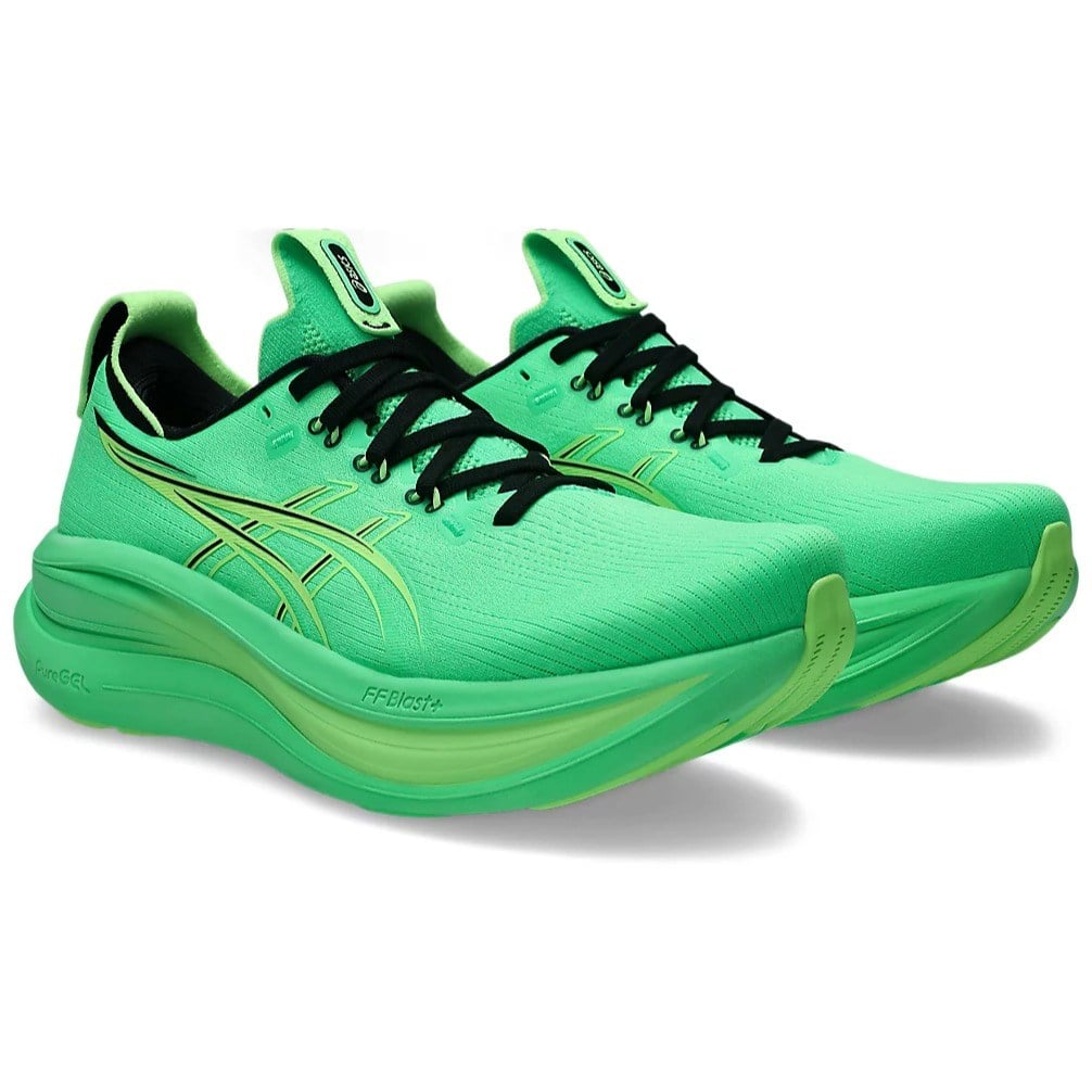 Asics Gel Nimbus 28 - Mens Running Shoes - Vital Green/Illuminate Green