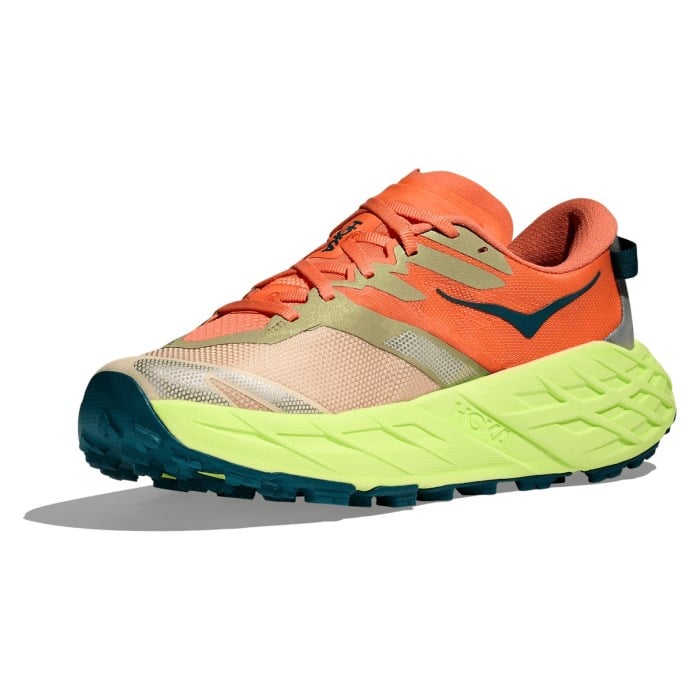 Hoka Speedgoat 7 - Womens Trail Running Shoes - Persimmon/Neon Yuzu