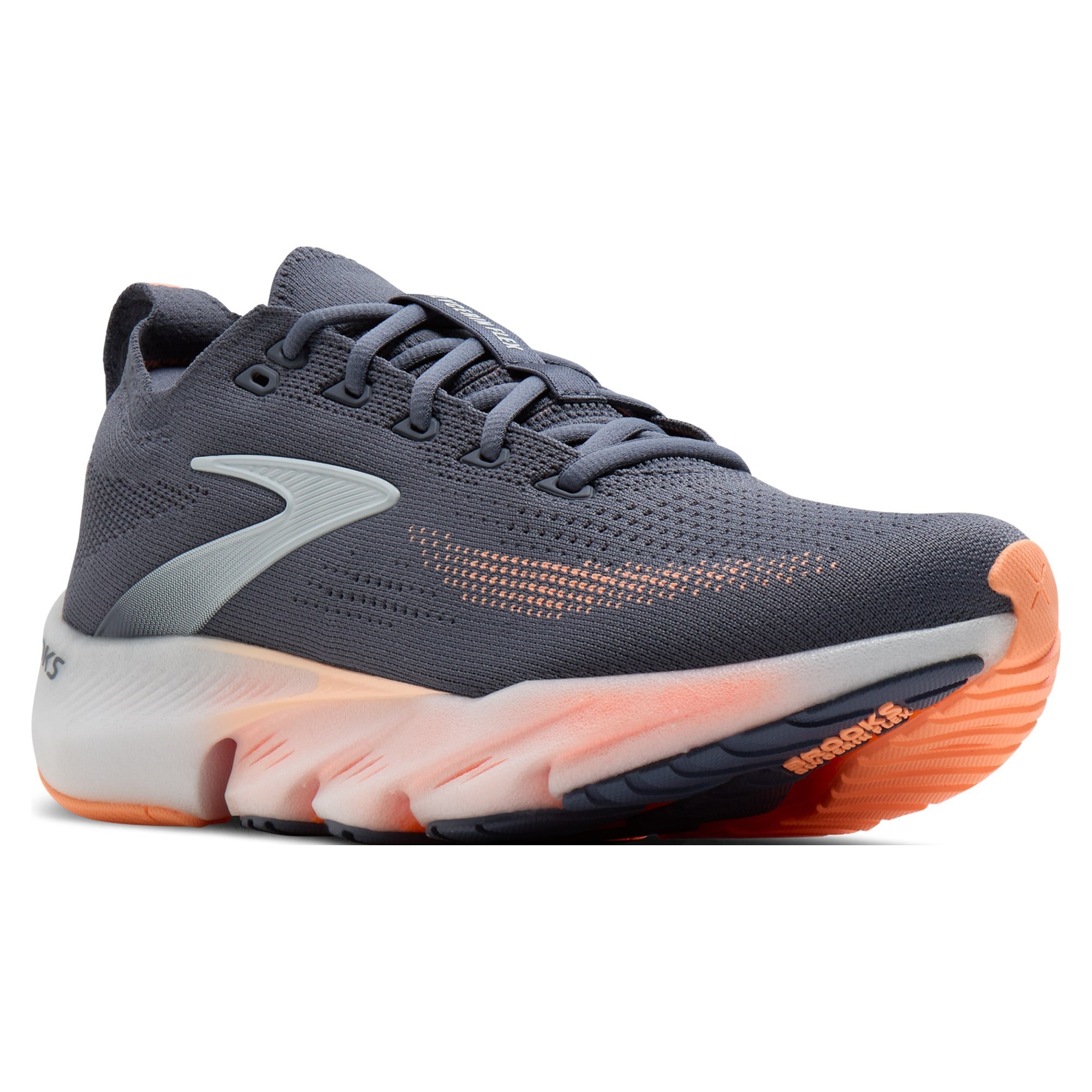Brooks Glycerin Flex - Womens Running Shoes - Grey/Peach/Orange - image 2