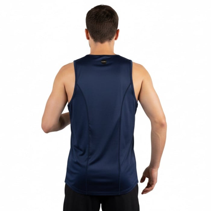 SUB4 Action Mens Running Singlet - Navy