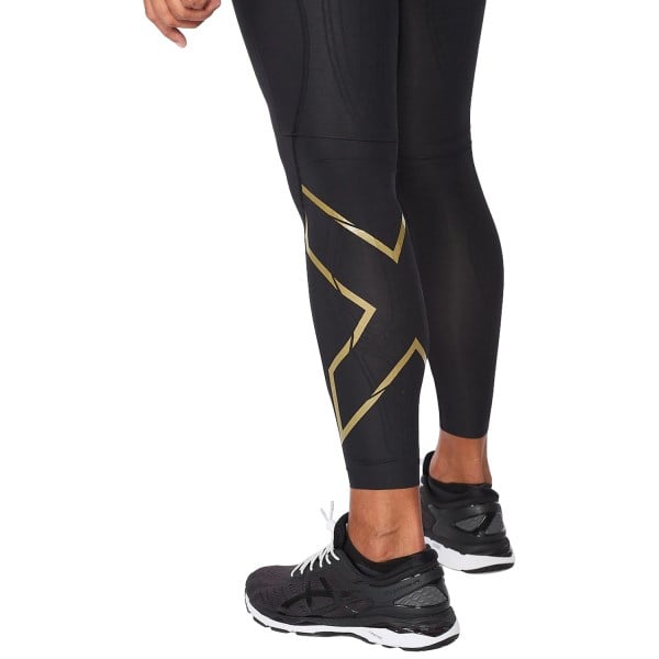 2XU Force Mens Compression Tights - Black/Gold