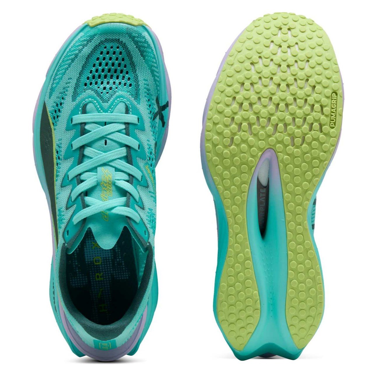 Puma Deviate Nitro Elite 4 Hyrox - Womens Running Shoes - Intense Mint/Light Lavender - image 3