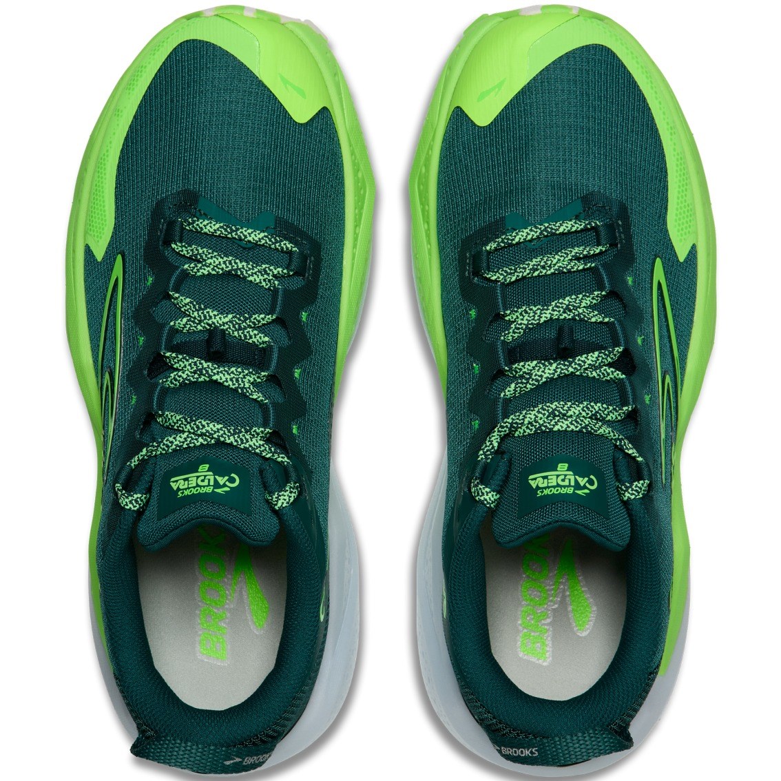 Brooks Caldera 8 - Mens Trail Running Shoes - Atantic Deep/Green/White