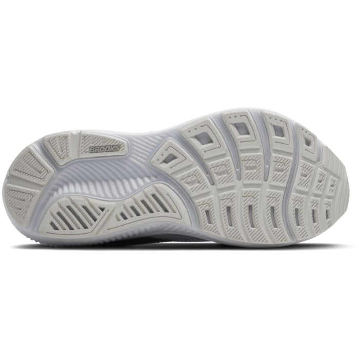 Brooks Ghost 17 - Womens Running Shoes - White/White/Grey
